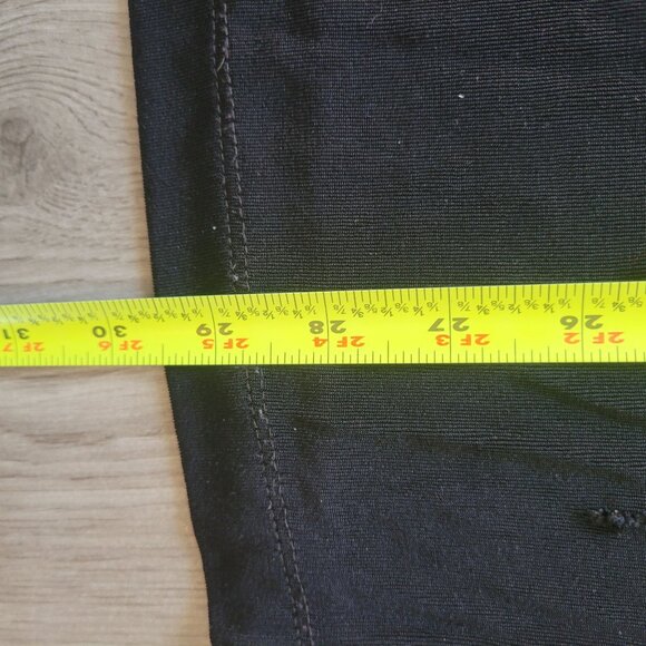 Chicos Travelers Black Tunic Dress With Turquoise Beaded Neckline Size 2 Large S - Picture 6 of 7